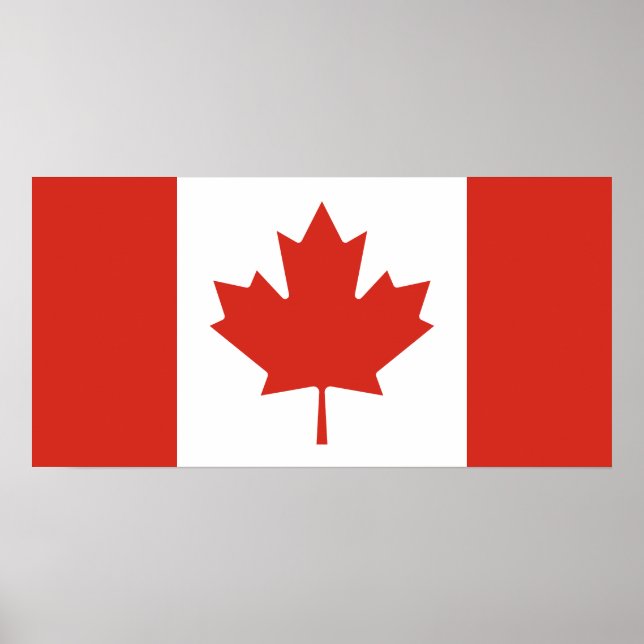 Poster Drapeau canadien patriotique (Devant)