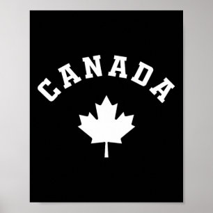 Poster Drapeau canadien Randonnée de pêche de vacances Sk