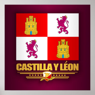 Poster Drapeau Castilla y Leon