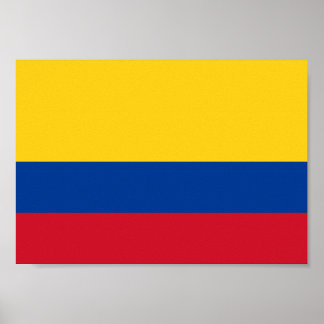 Poster Drapeau Colombie
