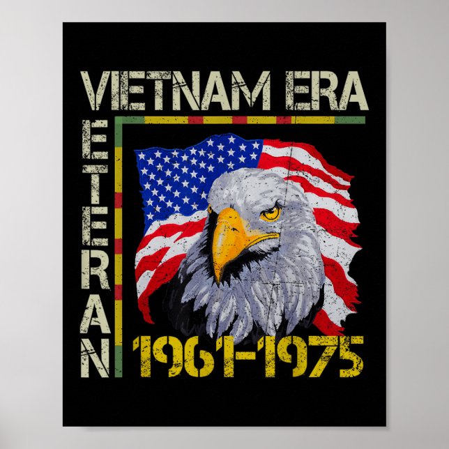 Poster Drapeau commémoratif de l'ère des vétérans du Viet (Devant)