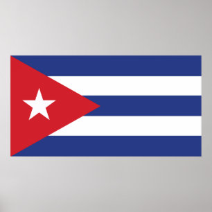 Poster Drapeau Cuba