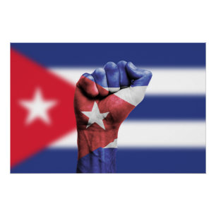 Poster Drapeau cubain