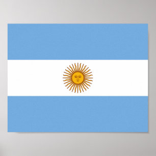Poster Drapeau d'affiche de l'Argentine