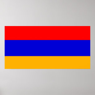 Poster Drapeau d'affiche de l'Arménie