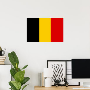 Poster Drapeau de Belgique