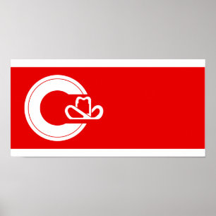 Poster Drapeau de Calgary, Alberta