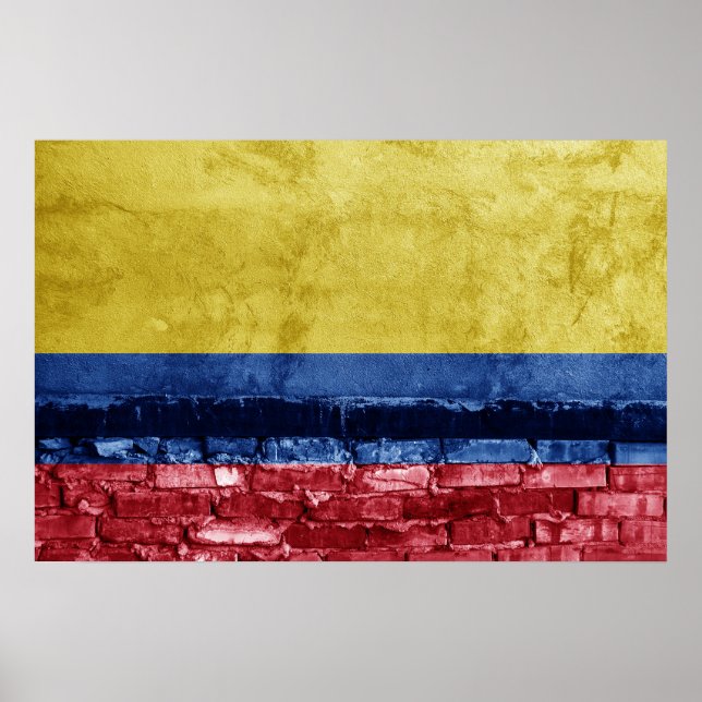 Poster Drapeau de Colombie (Devant)