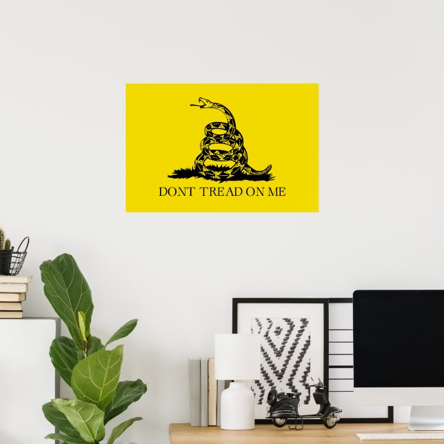 Poster Drapeau de crotale de Gadsden : Guerre révolutionn (Bureau à domicile)