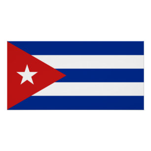 Poster Drapeau de Cuba