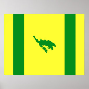 Poster Drapeau de Culebra, Porto Rico