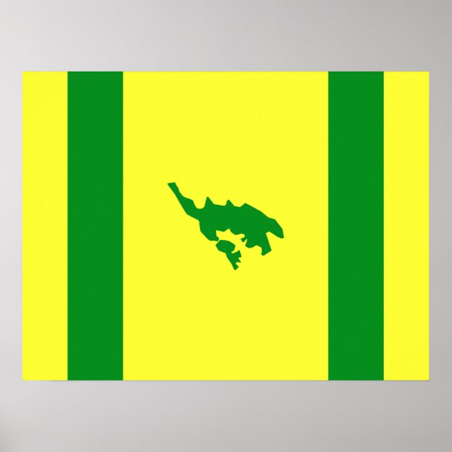 Poster Drapeau de Culebra, Porto Rico (Devant)