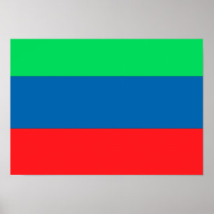 Poster Drapeau de Dagestan