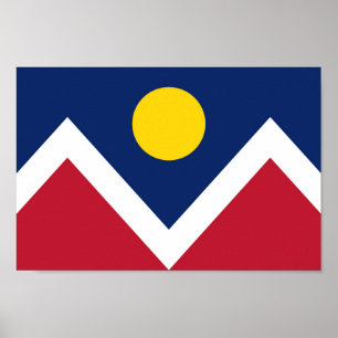 Poster Drapeau de Denver, Colorado