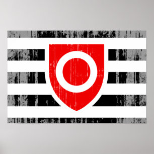 POSTER DRAPEAU DE FIERTE DE PROPRIÉTÉ
