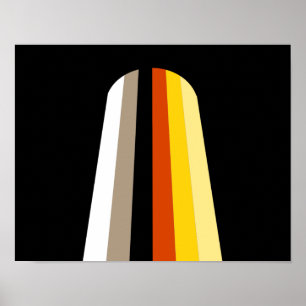Poster Drapeau de fierté des cheveux longs