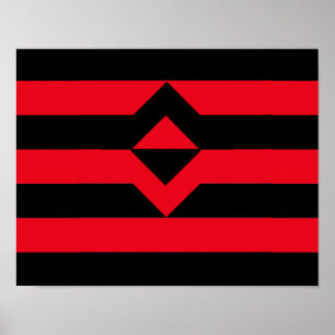 Poster Drapeau de fierté du poing