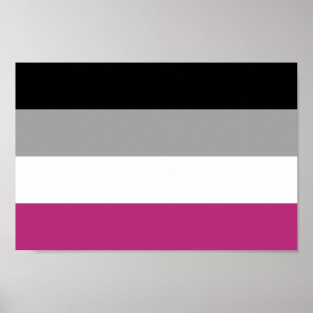 Poster Drapeau de fierté gynéphile (Devant)