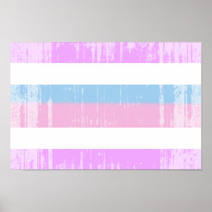 Poster Drapeau de fierté intersexe