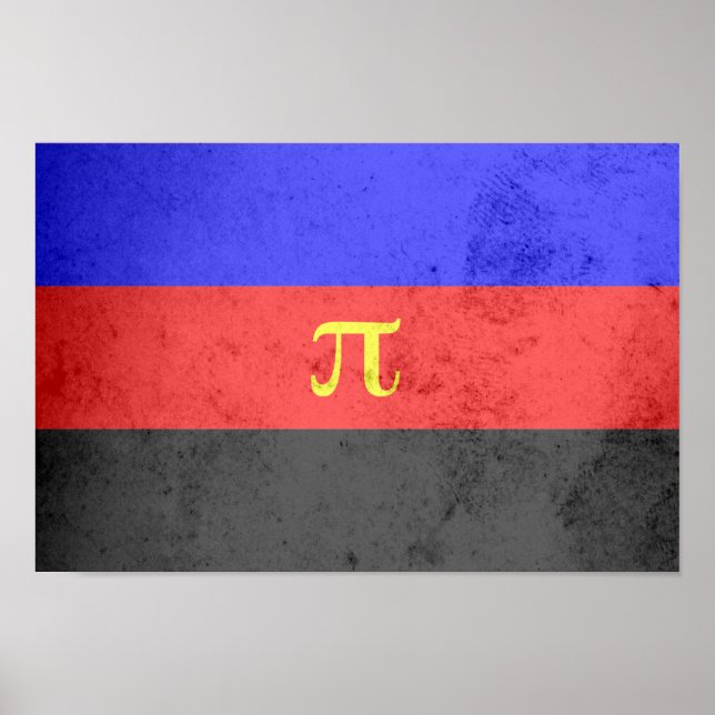 Poster Drapeau de fierté polyamoureuse (Devant)