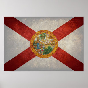 Poster Drapeau de Floride