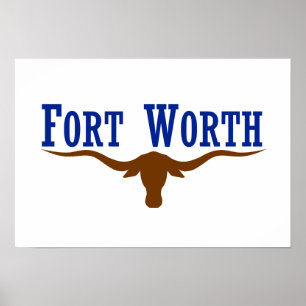Poster Drapeau de Fort Worth