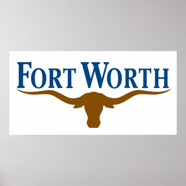 Poster Drapeau de Fort Worth (Texas) (Devant)