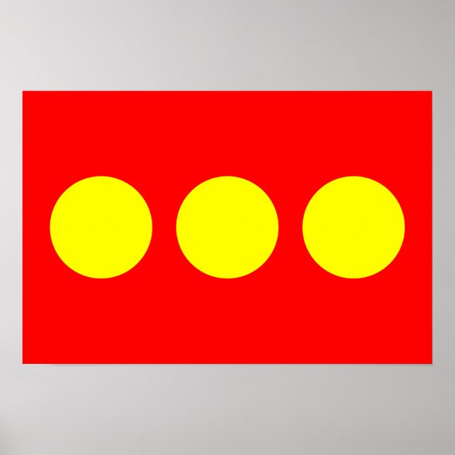 Poster Drapeau de Freetown Christiania (Devant)