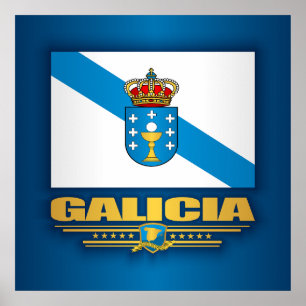 Poster Drapeau de Galice