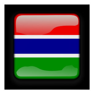 Poster Drapeau de Gambie