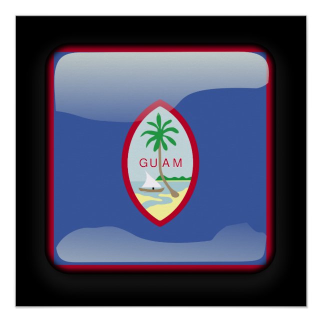 Poster Drapeau de Guam (Devant)