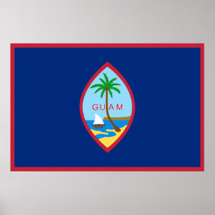 Poster Drapeau de Guam