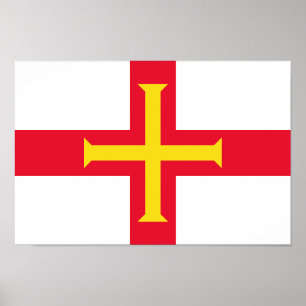Poster Drapeau de Guernesey