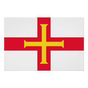 Poster Drapeau de Guernesey