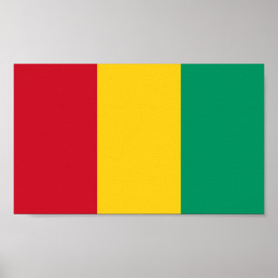 Poster Drapeau de Guinée
