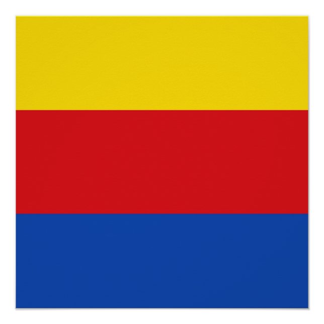 Poster Drapeau de Hollande du Nord (Devant)