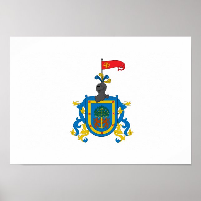 Poster Drapeau de Jalisco (héraldique) (Devant)