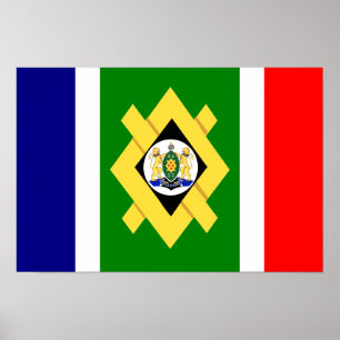 Poster Drapeau de Johannesburg