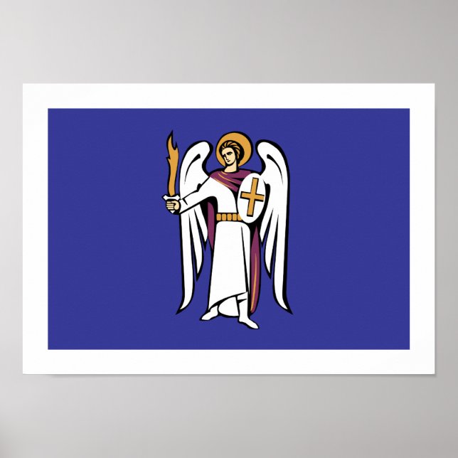 Poster Drapeau de Kiev (Devant)