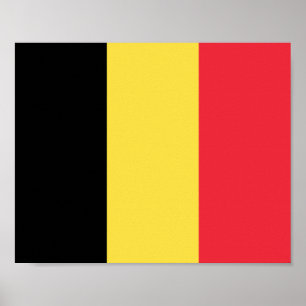 Poster Drapeau de la Belgique