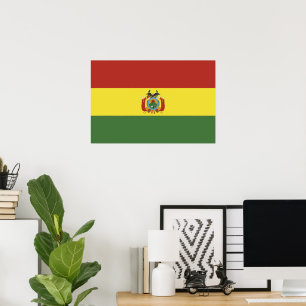 Poster Drapeau de la Bolivie