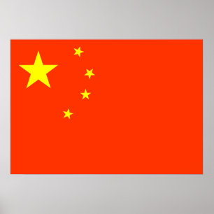 Poster Drapeau de la Chine
