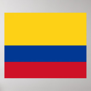 Poster Drapeau de la Colombie