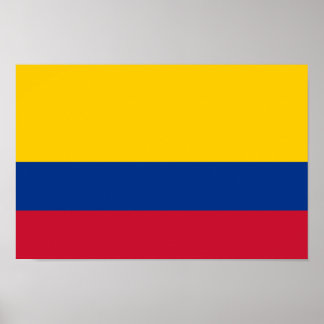 Poster Drapeau de la Colombie