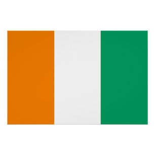 Poster Drapeau de la Côte d'Ivoire