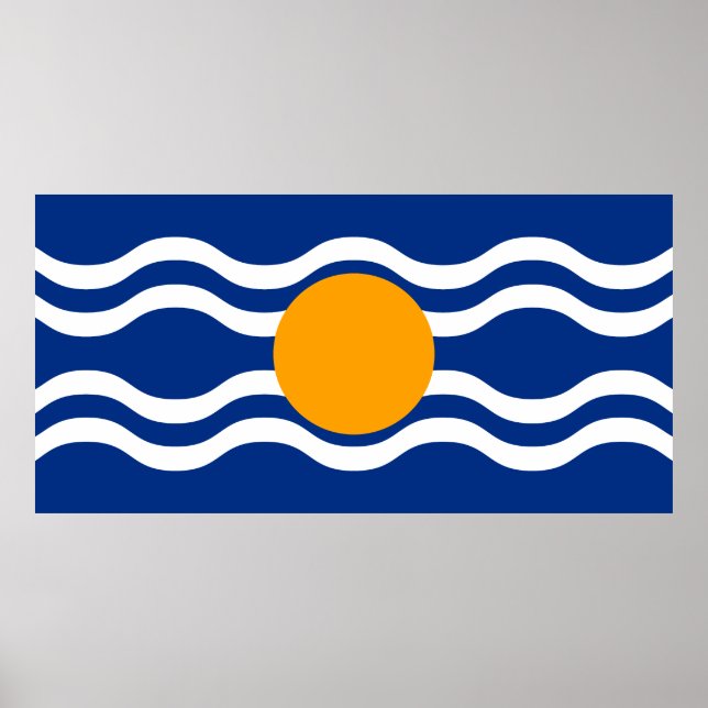 Poster Drapeau de la Fédération des Antilles (Devant)