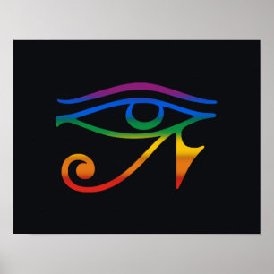 Poster Drapeau de la fierté gay goth