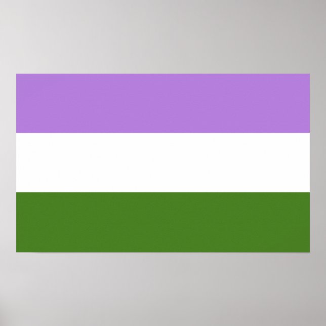 Poster Drapeau de la fierté queer (Devant)