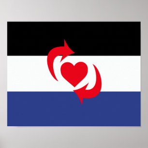 Poster Drapeau de la fierté Switch