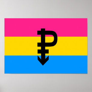 Poster Drapeau de la fierté transexuelle